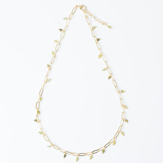 PERIDOT GEM CHAIN NECKLACE