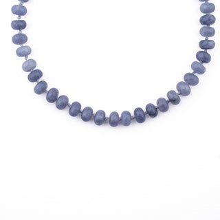 GOLD PERIWINKLE RONDELLE BEAD NECKLACE