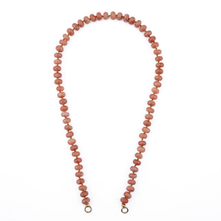 GOLD CHAMPAGNE BEADED JADE NECKLACE