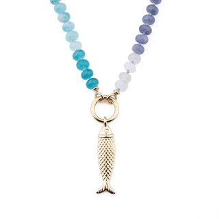 GOLD DOUBLE SIDED FISH CHARM