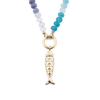 GOLD DOUBLE SIDED FISH CHARM