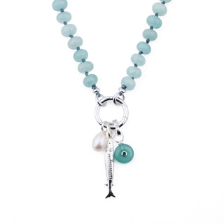 SILVER RICE PEARL CHARM