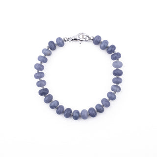 SILVER PERIWINKLE KNOTTED BRACELET