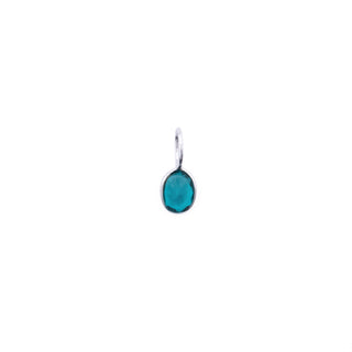 APATITE SILVER BEZEL CHARM