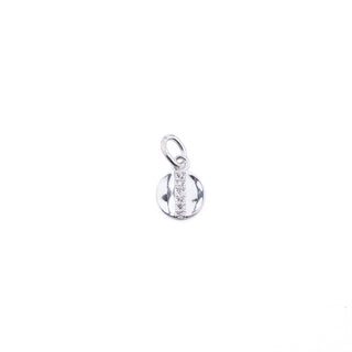 SILVER SPLIT COIN CHARM