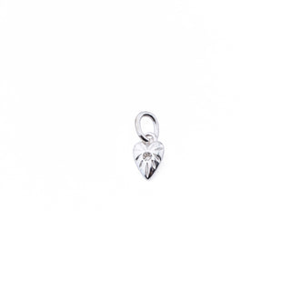 SILVER LOVE HEART CHARM