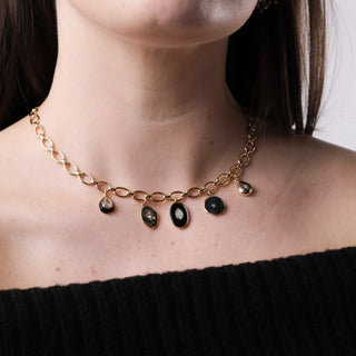 ONYX CLASSIC CHARM NECKACE