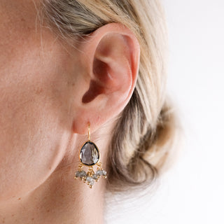 LONDON BLUE QUARTZ MIA EARINGS