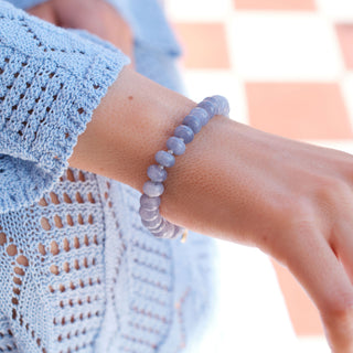GOLD PERIWINKLE KNOTTED BRACELET