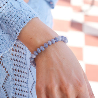 SILVER PERIWINKLE KNOTTED BRACELET