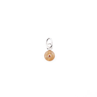 SILVER SMALL SUNSTONE STONE CHARM