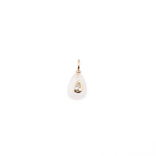 GOLD CLEAR QUARTZ DROP STONE CHARM (LIMITED EDITION)