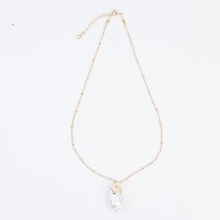 SIMPLE BAROQUE PEARL NECKLACE