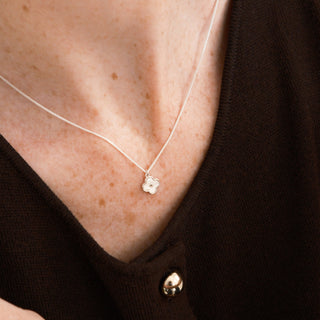 BABY FLEUR SILVER NECKLACE