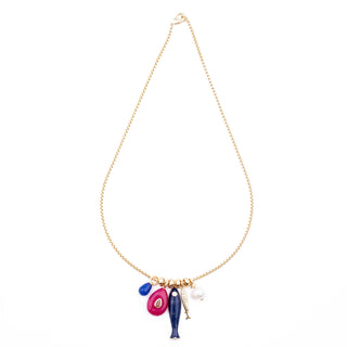 FUCHSIA AGATE RESORT NECKLACE
