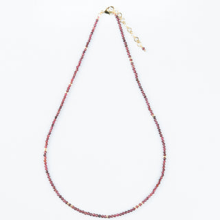 GARNET FULL GEM NECKLACE