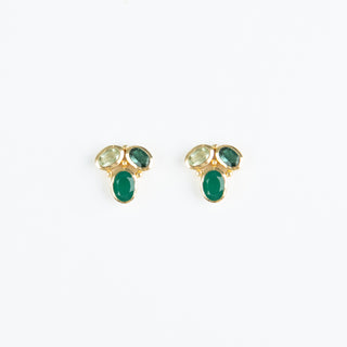 THREE GEMSTONE STUDS
