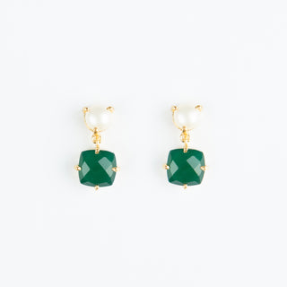 GEMSTONE PEARL STUD