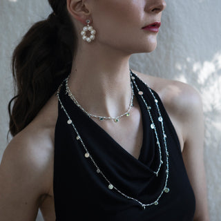VILMA DISK NECKLACE - SILVER