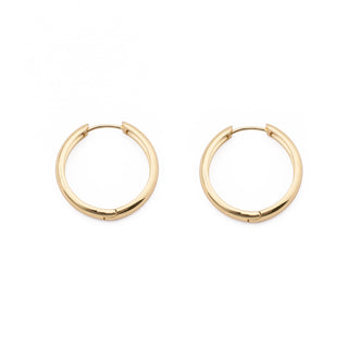LARGE GOLD HOOP HUGGIES (PAIR)