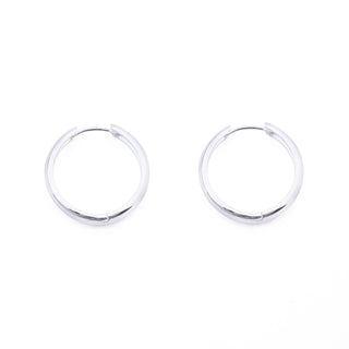 LARGE SILVER HOOP HUGGIES