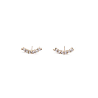 GOLD HALF MOON STUD