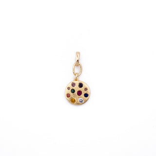 GOLD MULTI GEMSTONE CHARM