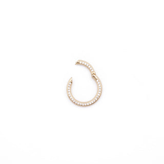 LARGE CUBIC ZIRCONIA GOLD CLASP