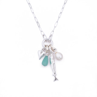 LARGE SILVER FISH CHARM