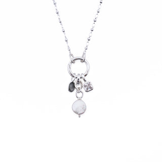 LABRADORITE SILVER BEZEL CHARM