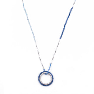SILVER SUMMER BLUE HAYLEY NECKLACE