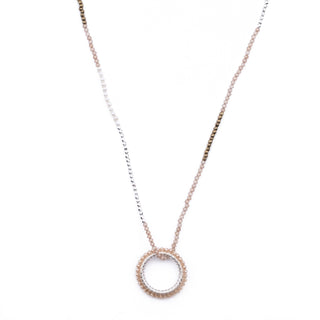 SILVER CHAMPAGNE HAYLEY NECKLACE