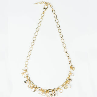 PEARL CLUSTER CHARM PEARL NECKLACE