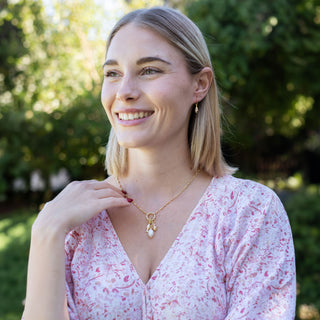 LONG CZ NUGGET EARRINGS (PAIR)