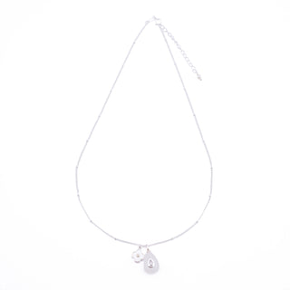 CRYSTAL QUARTZ FLEUR GEM NECKLACE