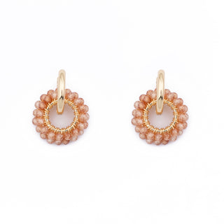 GOLD GEM RING CHARM - CHAMPAGNE QUARTZ