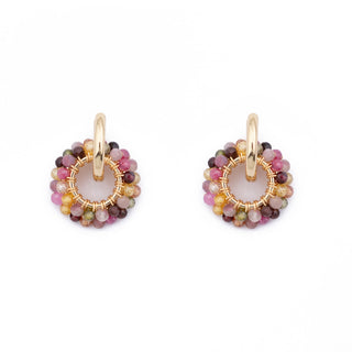 GOLD GEM RING CHARM - TOURMALINE