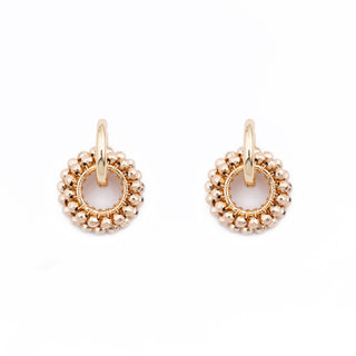 GOLD PYRITE GEM RING CHARMS