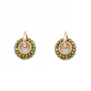 GOLD GEM RING CHARM - PERIDOT