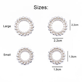 SILVER PYRITE GEM RING CHARMS