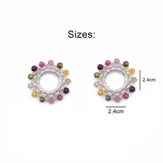 SILVER TOURMALINE ROLO CHARM