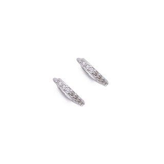 THIN SILVER CZ HUGGIES