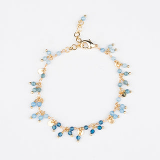 BLUE TOPAZ OMBRE CLUSTER BRACELET