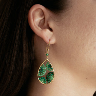 GREEN APATITE SMALL CRESCENTS