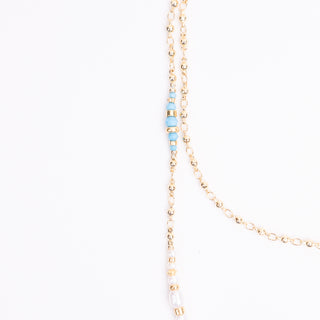 RESORT STAGGERED GEM NECKLACE