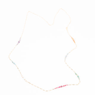 RESORT STAGGERED GEM NECKLACE