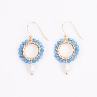 SMALL ROUND PEARL DROP EARRINGS