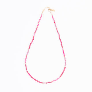 PINK TOURMALINE FULL GEM NECKLACE