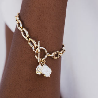 OVAL LINK CHARM BRACELET
