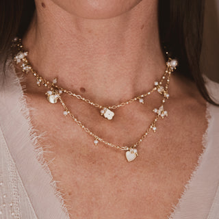 CLUSTER PEARL NECKLACE